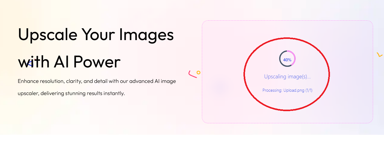 Step 2 - Image Being Upscaling