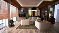TV Lounge Before Upscale