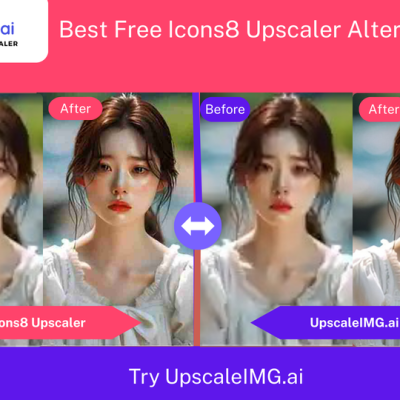 Best Free Icons8 Upscaler Alternative – Try UpscaleIMG.AI