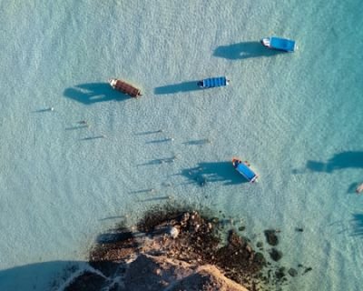 boats by the beach